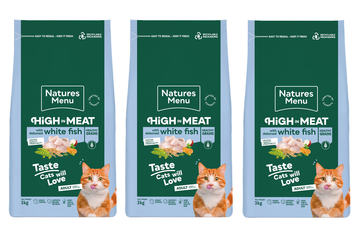 Natures Menu Cat High Meat Healthy Grains White Fish 3kg