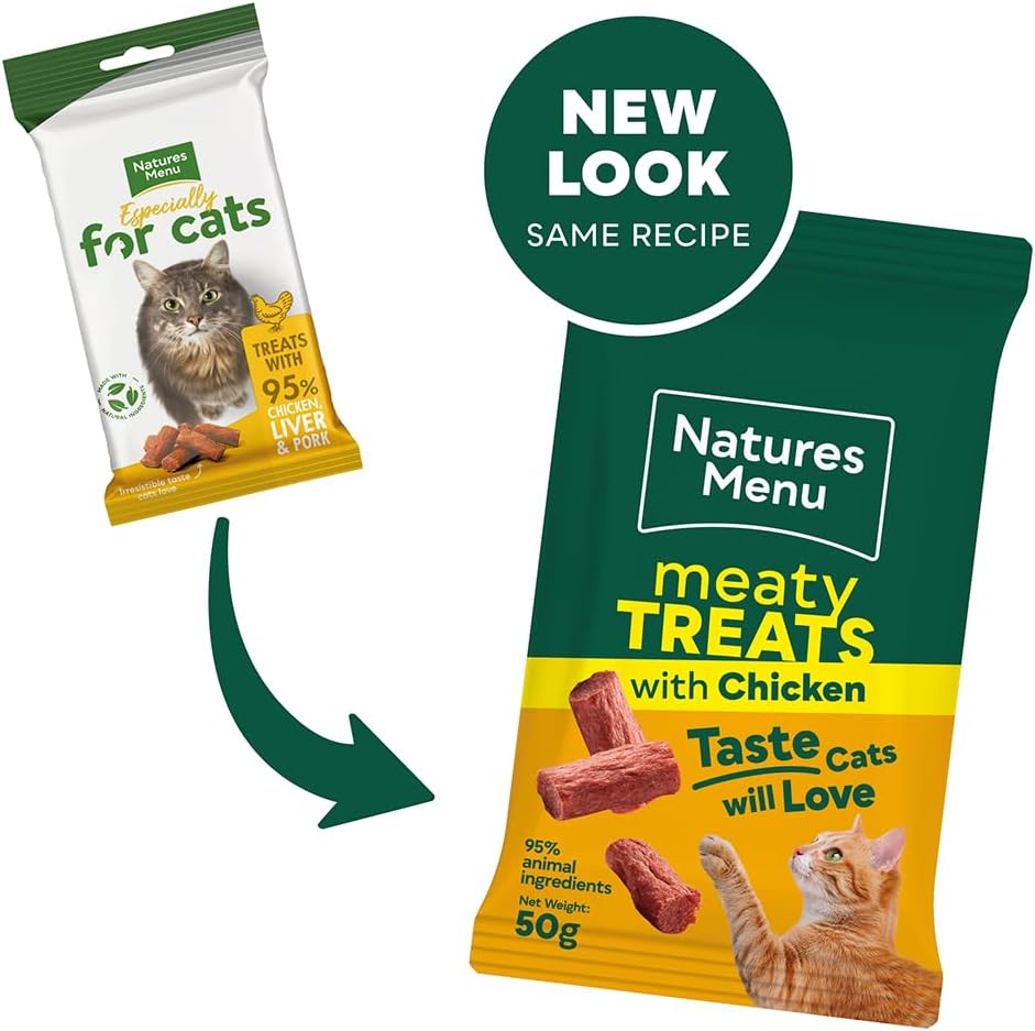 Natures Menu Meaty Treats With Chicken For Cats 50g