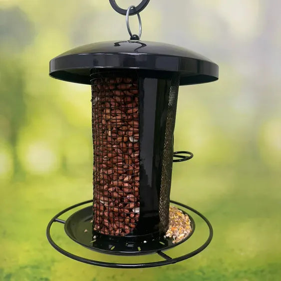 Henry Bell Black Heavy Duty Dual Seed & Peanut Feeder