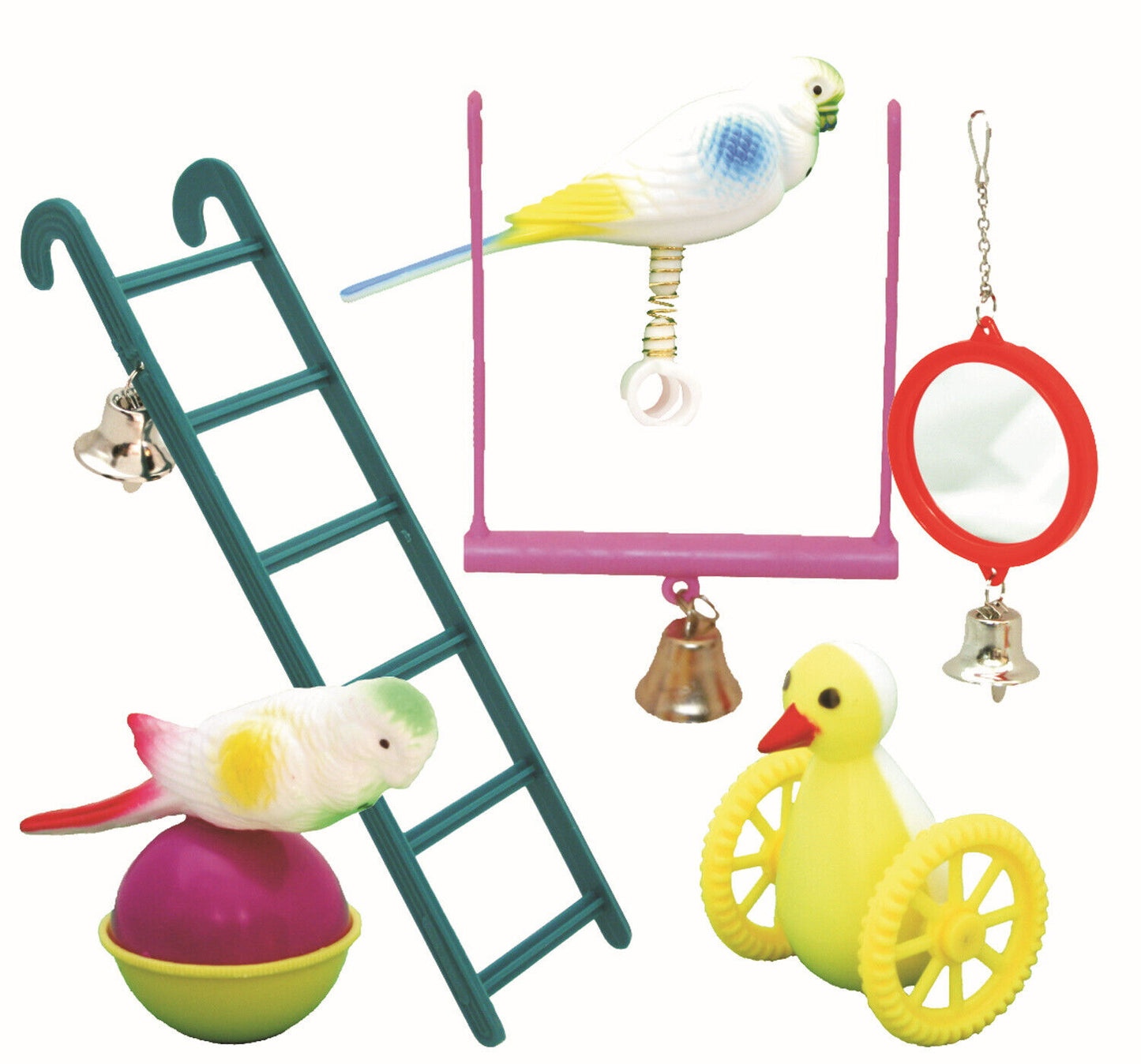 1x Beaks Assorted Bird Toys For Budgies