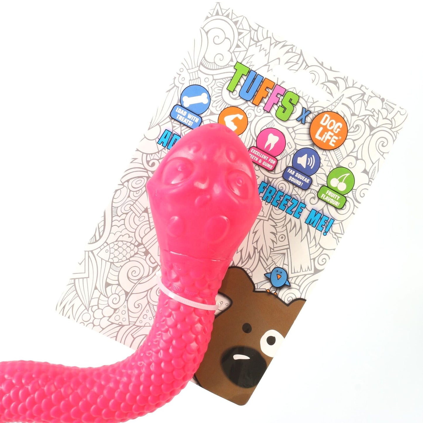 Dog Life Large Tuffs TPR Rubber Snake Dog Toy