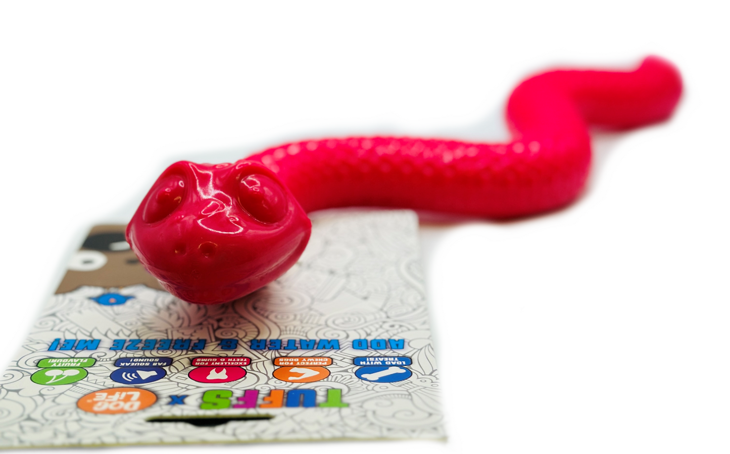 Dog Life Large Tuffs TPR Rubber Snake Dog Toy