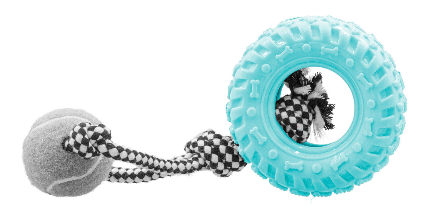 Dog Life Tuffs Puppy Pastel Fling & Chew Tyre