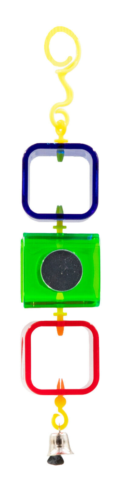 Beaks Plastic Bird Toy Box And Mirror