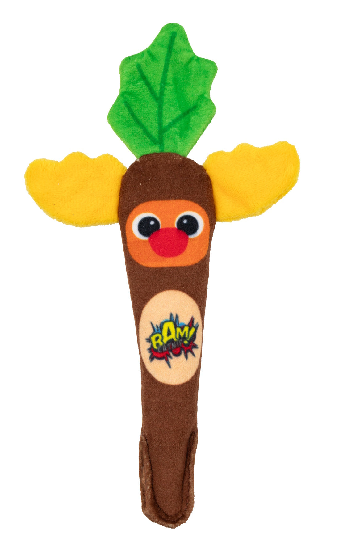 BAM! Festive Rudolf Carrot Kicker Cat Play Toy