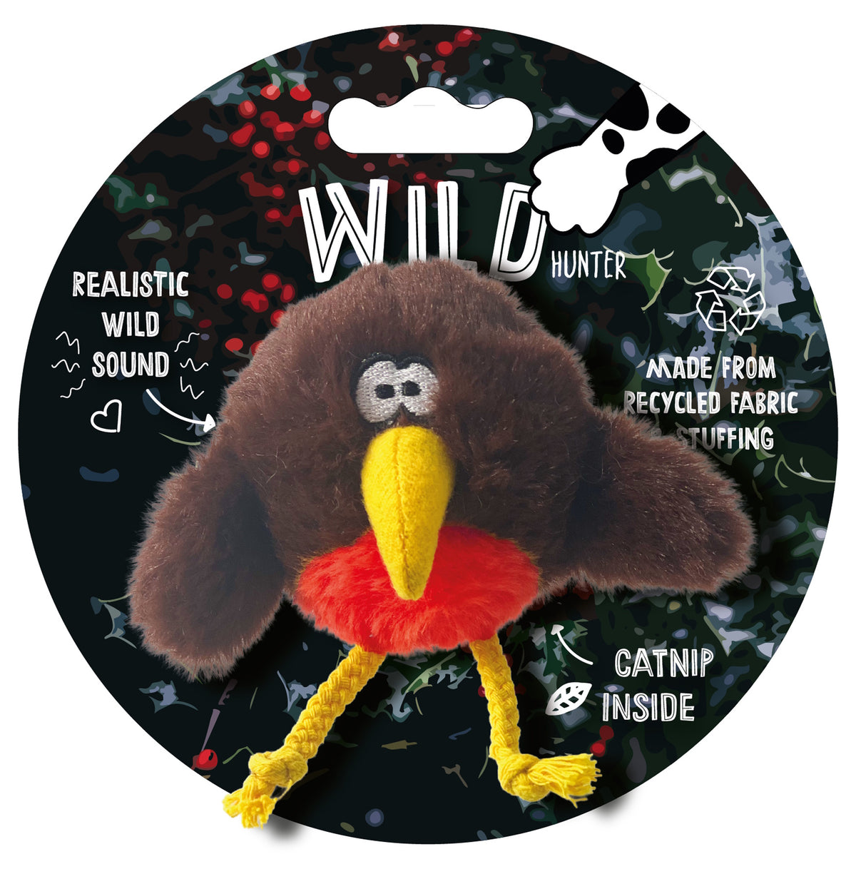Wild Hunter Christmas Robin Cat Play Toy