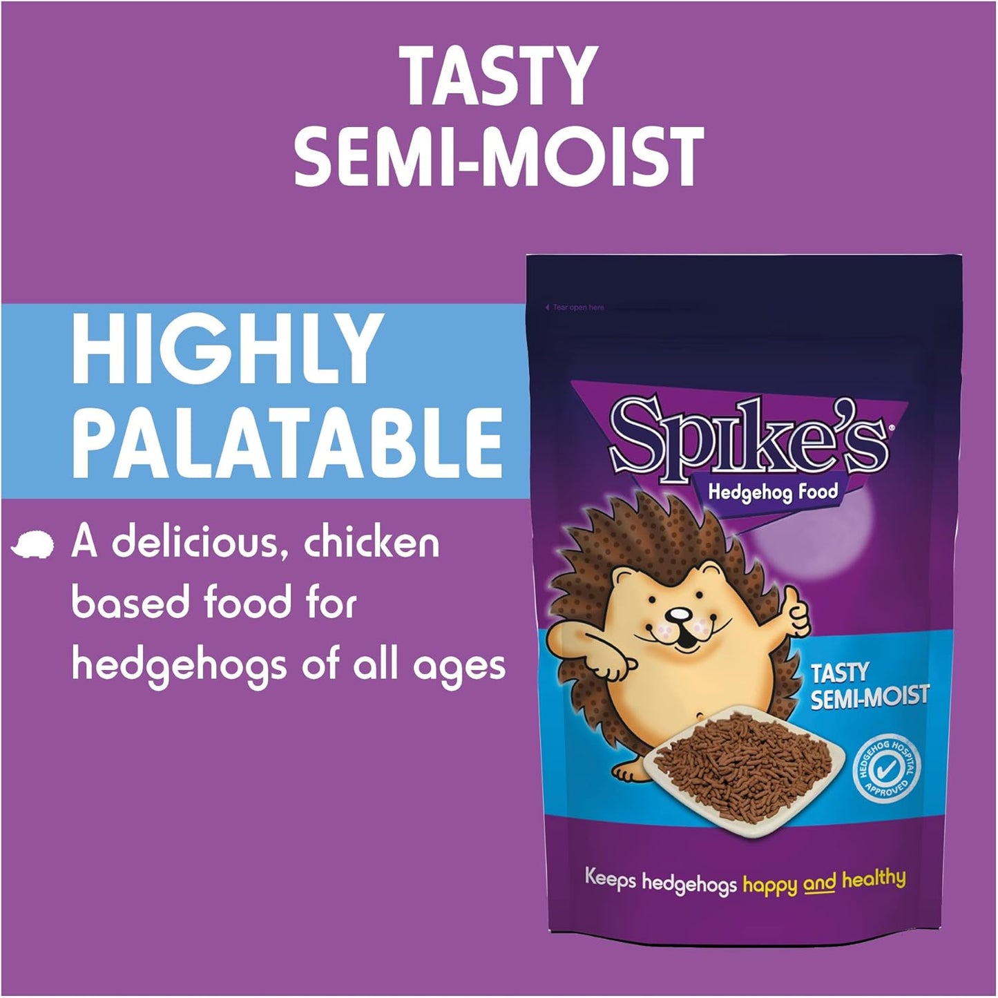 Spikes Tasty Semi-moist Hedgehog Food 550g