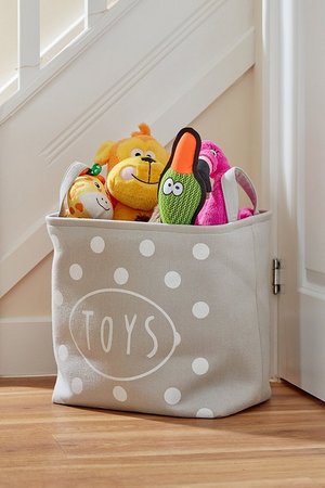 Zoon Toy Tidy Polka Toy Basket 35 x 25 x 35cm
