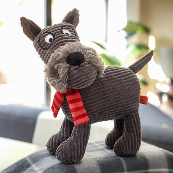 Zoon Stuffed Hamish PlayPal Plush Dog Toy – Large Puppy Toy