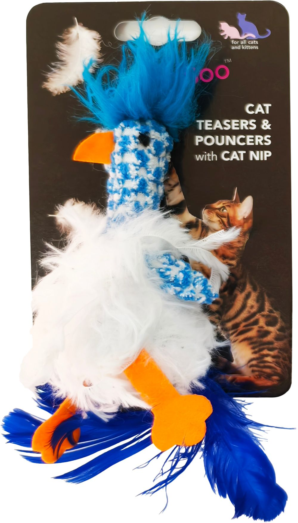 Hem & Boo Feather Plush Bird Cat Toy
