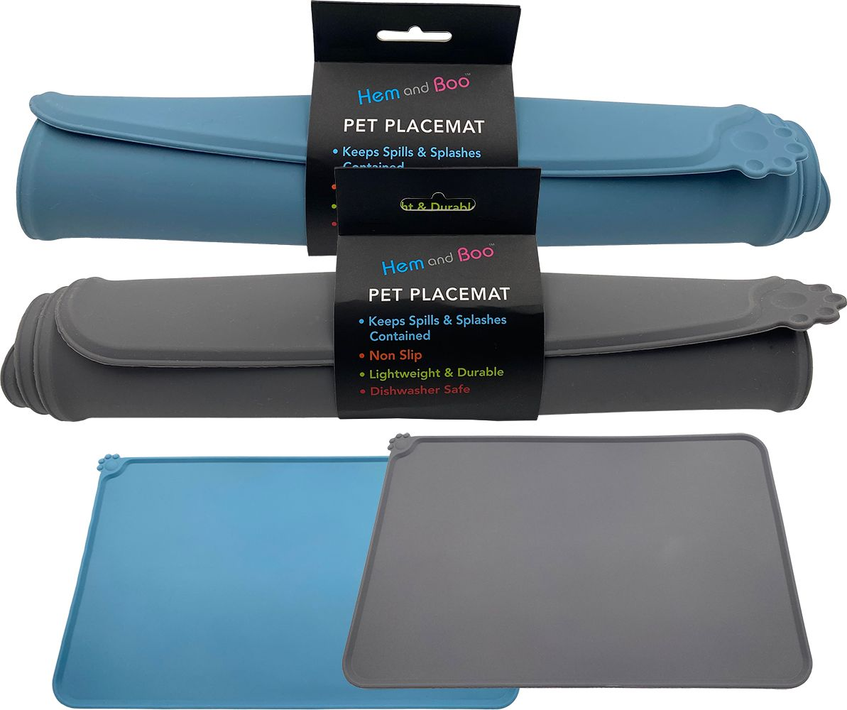 Hem & Boo Place Mat For Pet Bowls 47 x 29.9cm Assorted Colours