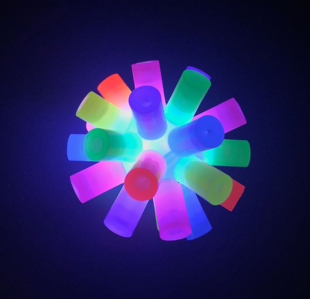 1x Hem & Boo Flashing Tube Ball 7cm