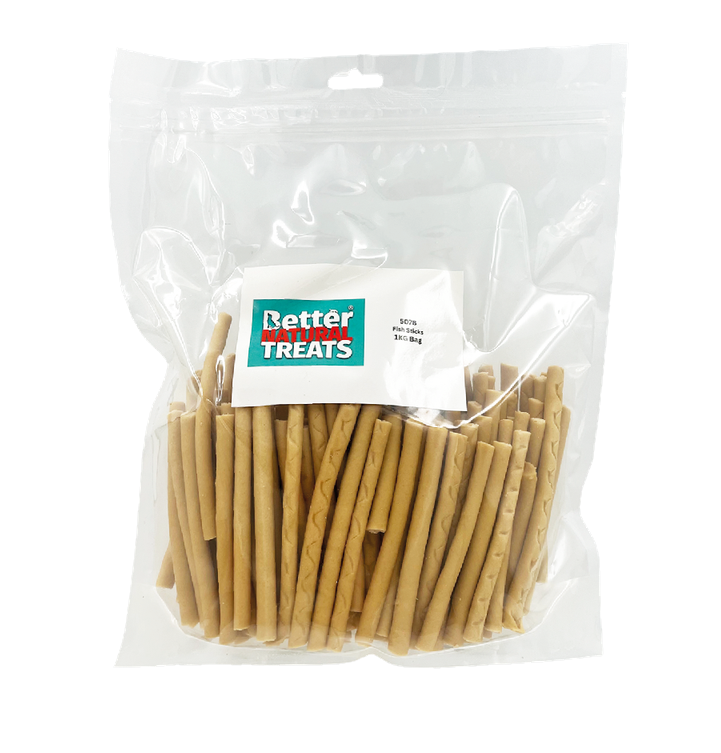 Better Natural Treats Fish Sticks Dog Treats 1kg