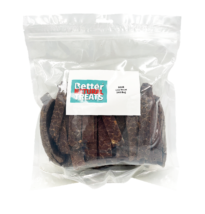 Better Natural Treats Liver Strips Dog Treats 1kg