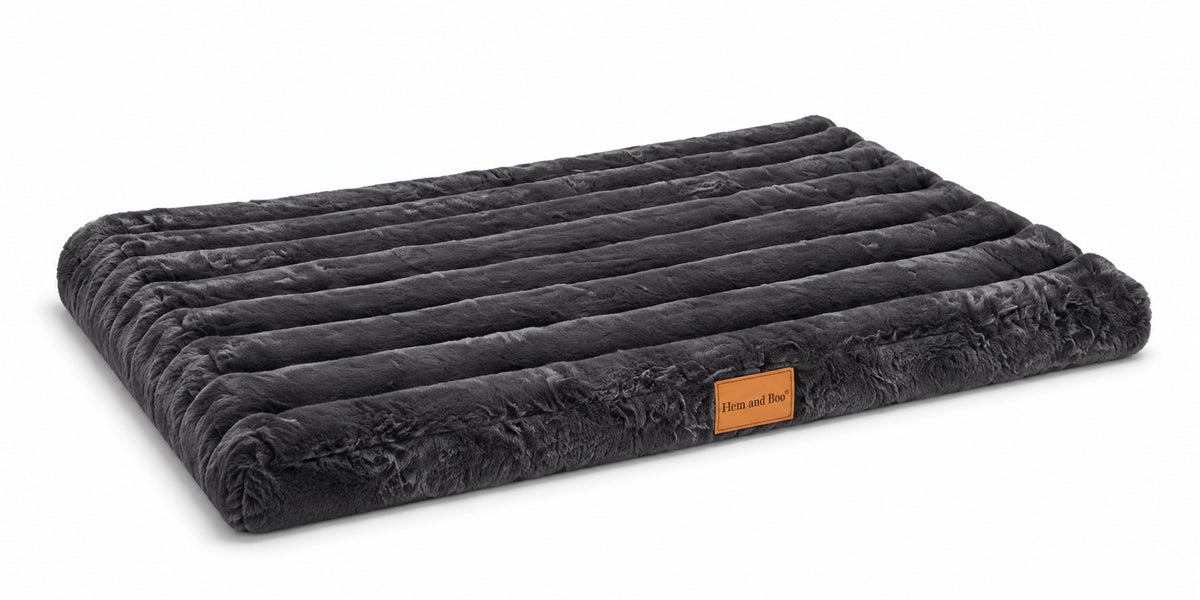 Hem & Boo Superplush Dog Mat Grey XS 60 x 45 x 4cm