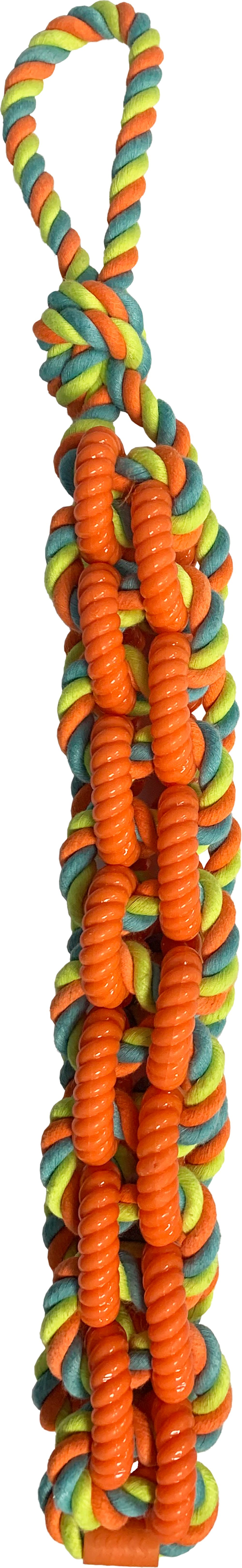 Hem & Boo Extra Heavy Rope Block With Interwoven Tpr Assorted Colours