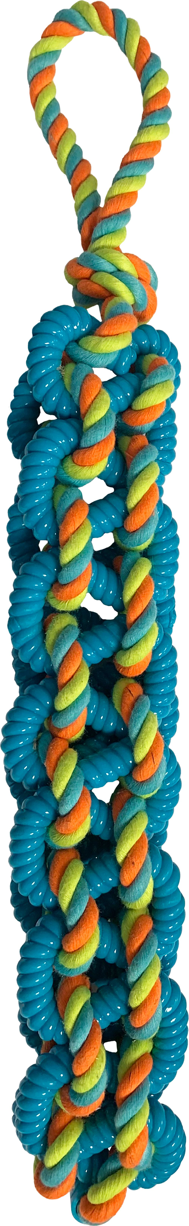 Hem & Boo Extra Heavy Rope Block With Interwoven Tpr Assorted Colours