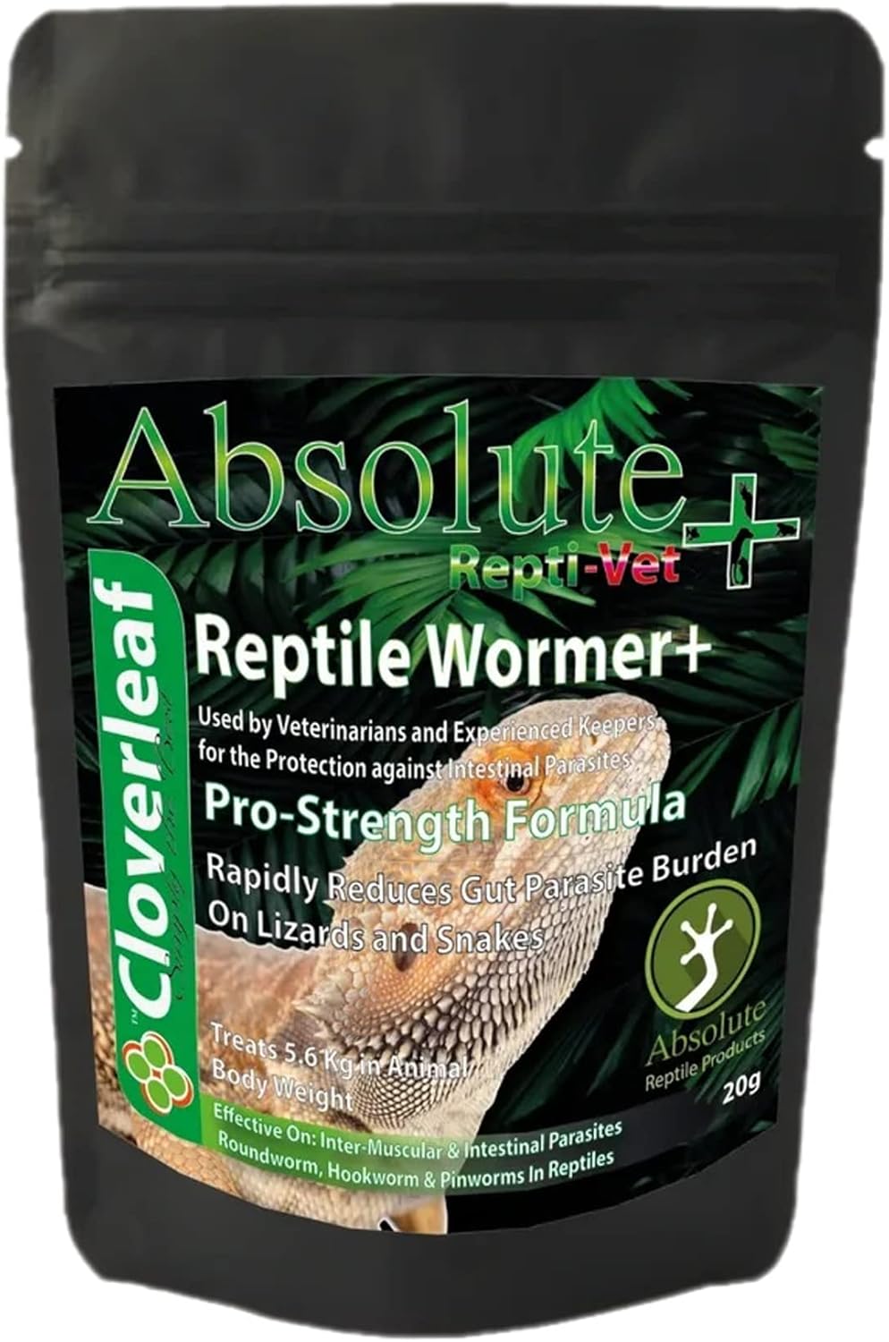 Cloverleaf Absolute Reptile Wormer+ 20g