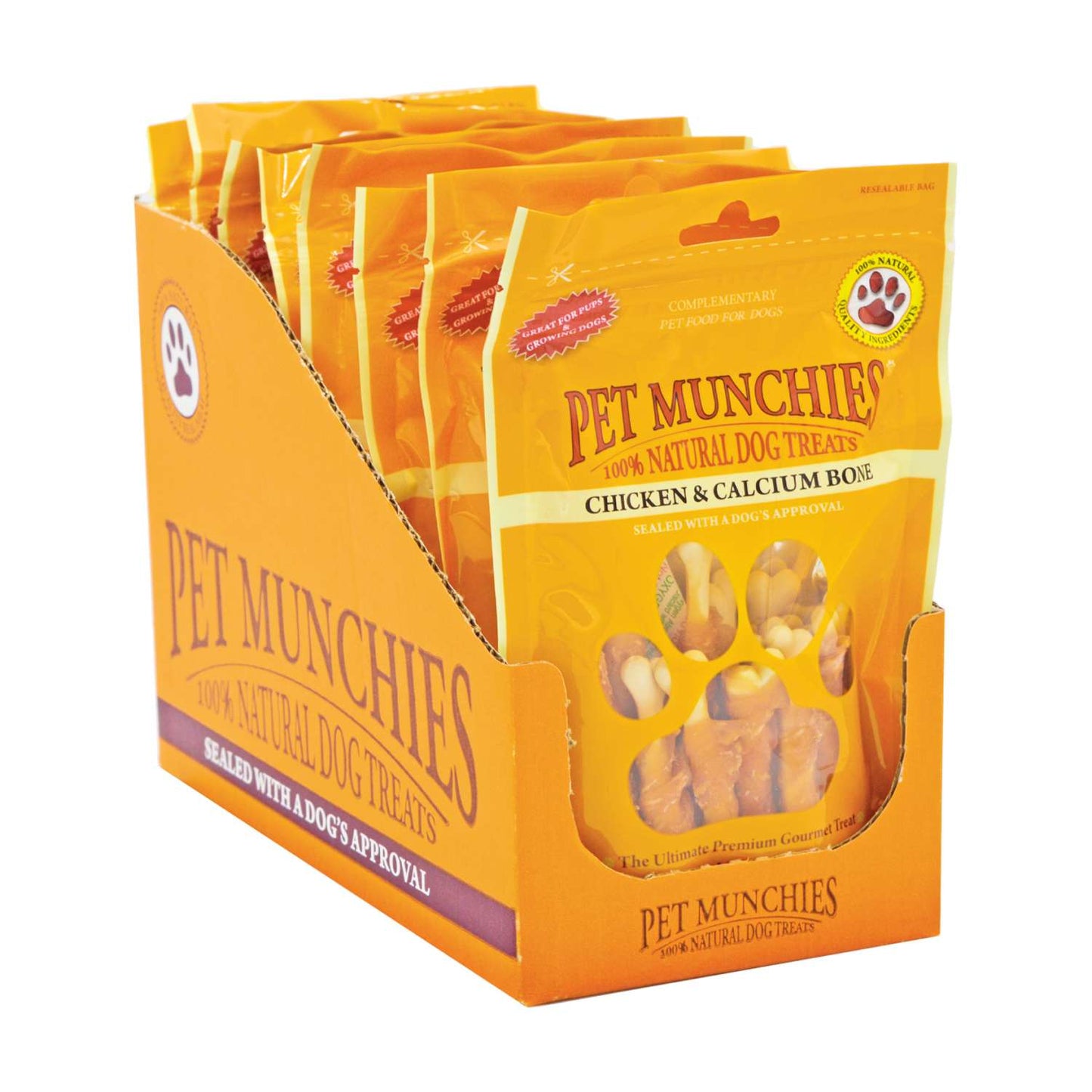 Pet Munchies Chicken Calcium Bones 100g Best Before 09/26