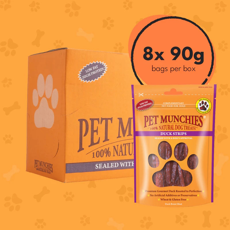 Pet Munchies Duck Strips 90g