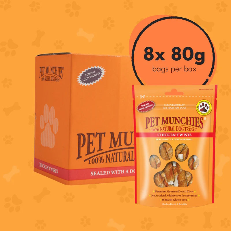 Pet Munchies Chicken Twists 80g