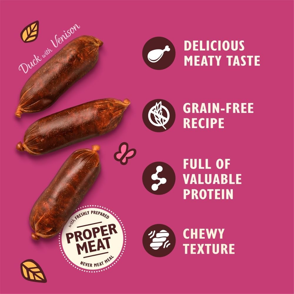 Lilys Kitchen Duck & Venison Sausages 70g