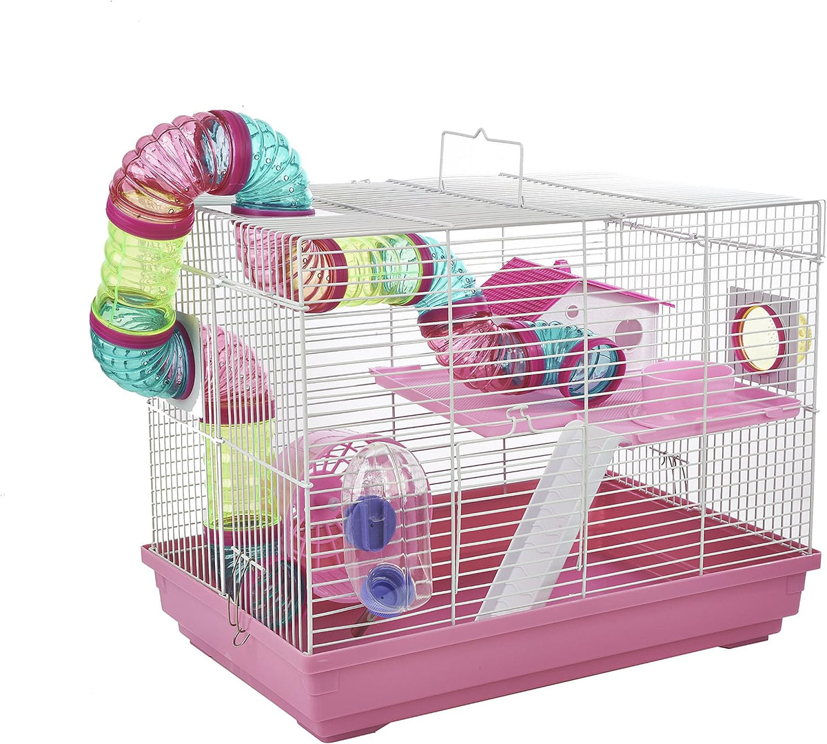 Little Zoo Hugo 513b Hamster Cage PINK