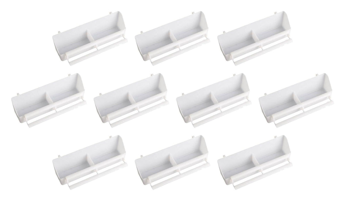 Wundapets Hang On Long Double White Bird Cage Feeder