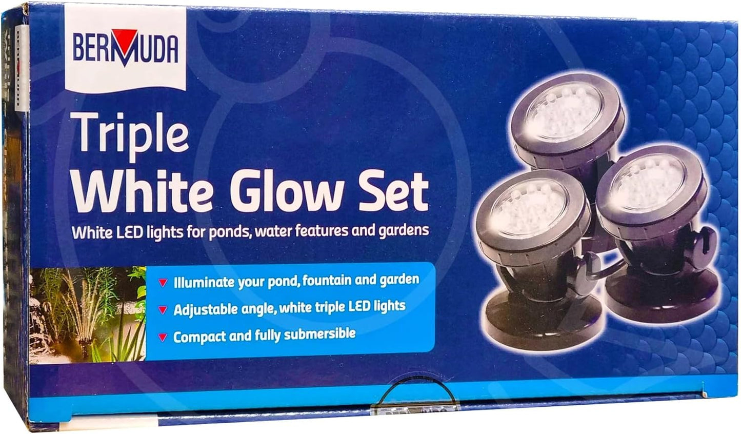 Bermuda Submersible LED Spotlights (3 Lights) – Warm White Pond Lighting