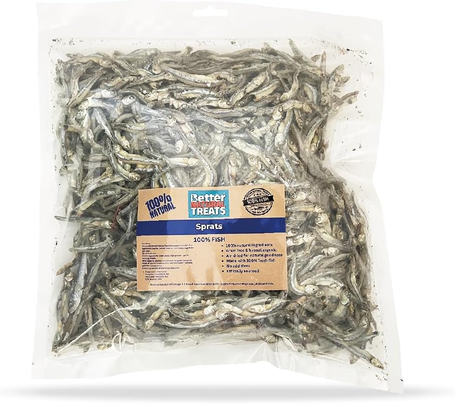Better Natural Mini Sprats 1kg Bulk Value Bag Natural Treats Omega 3