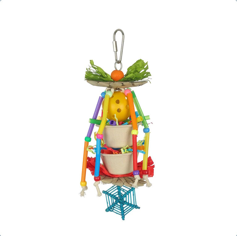 Sky Pets Double Sauce Cup & Ball Small / Medium Bird Toys