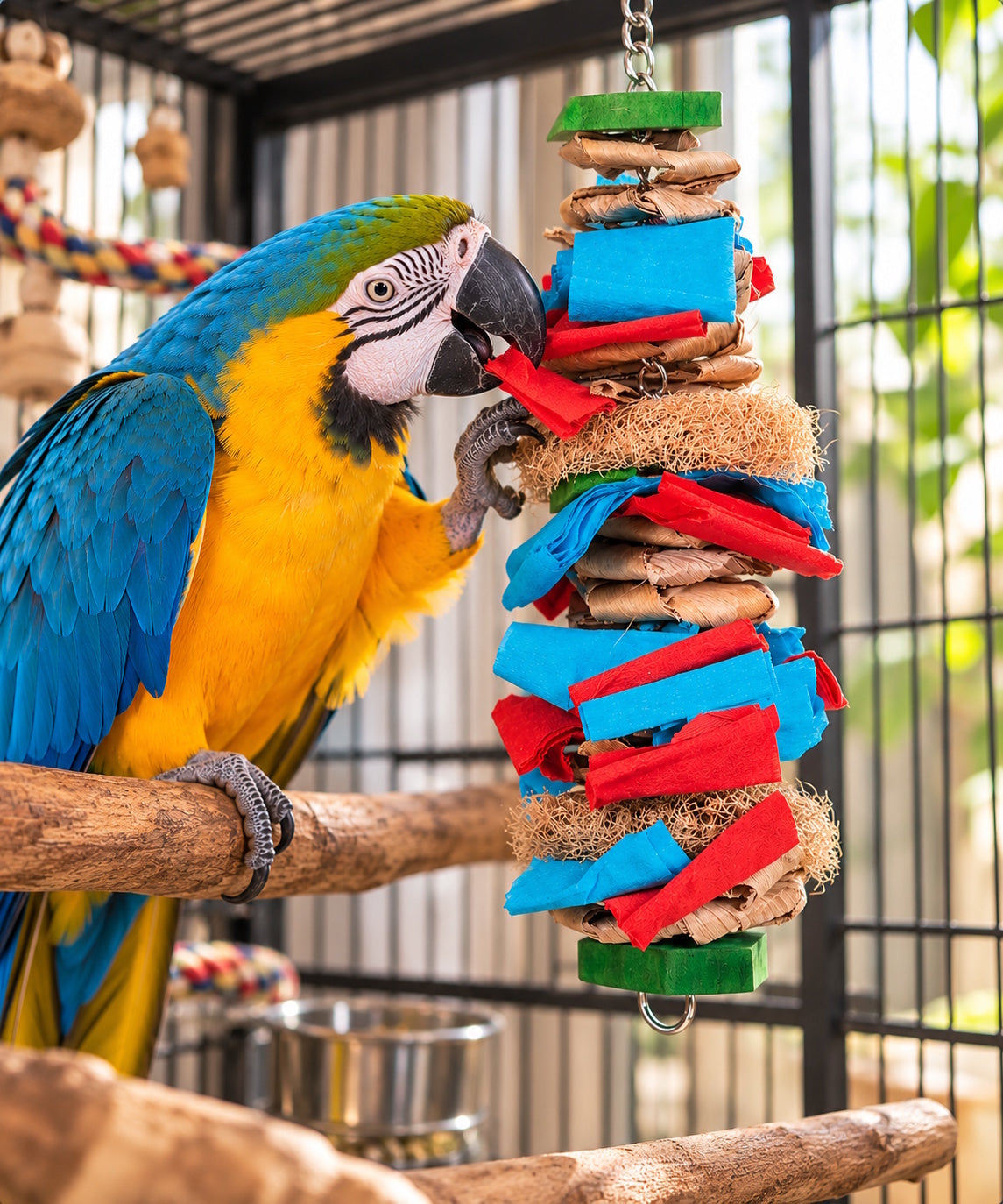 Sky Pets Colour Splash Medium Colouful Parrot Toy