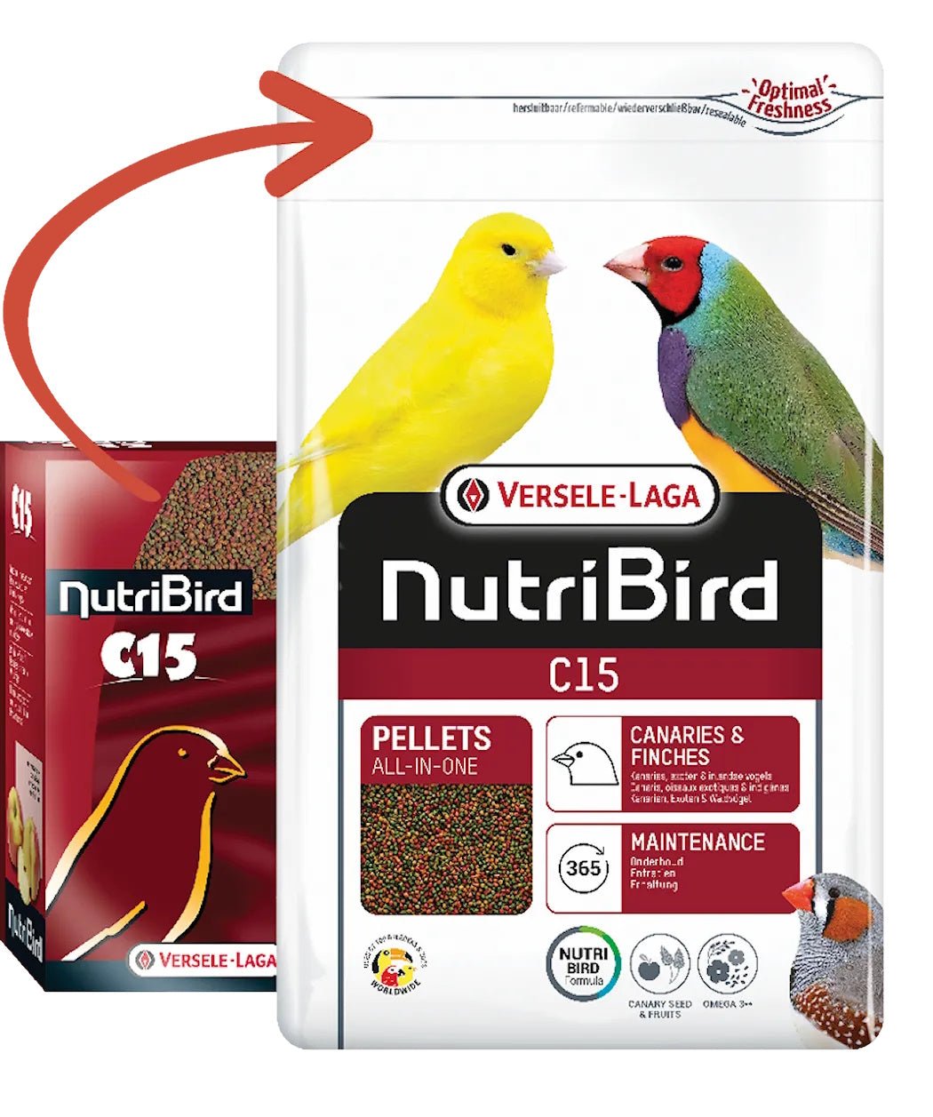 Versele-Laga Nutribird C15 Canaries & Finches 1kg