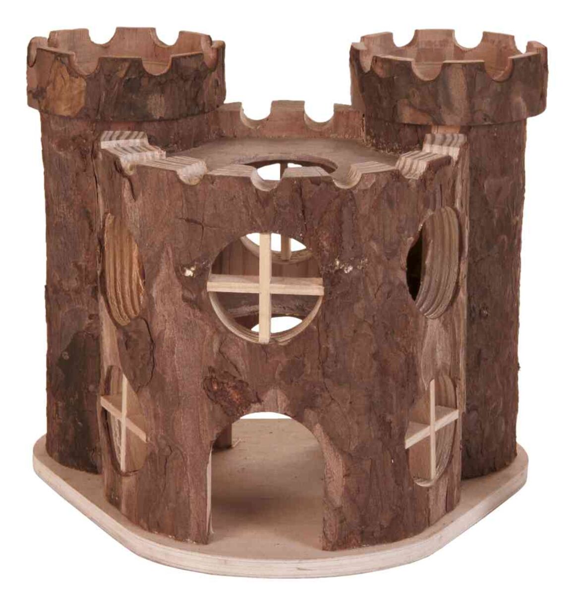 Trixie Metti Natural Wooden Dwarf Hamster House 19 x 15 x 14cm