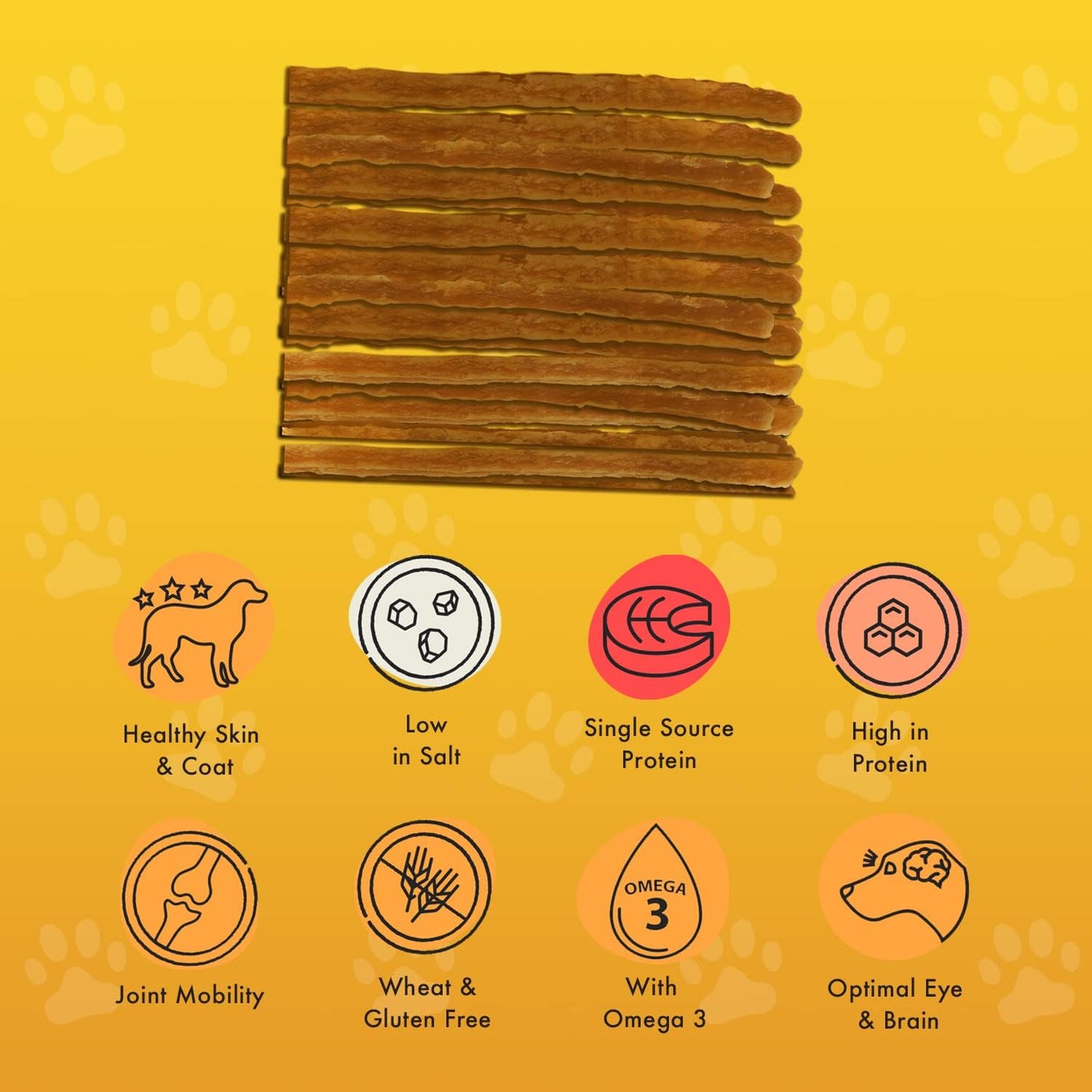 Pet Munchies Dog Treats Wild Salmon Strips 80g