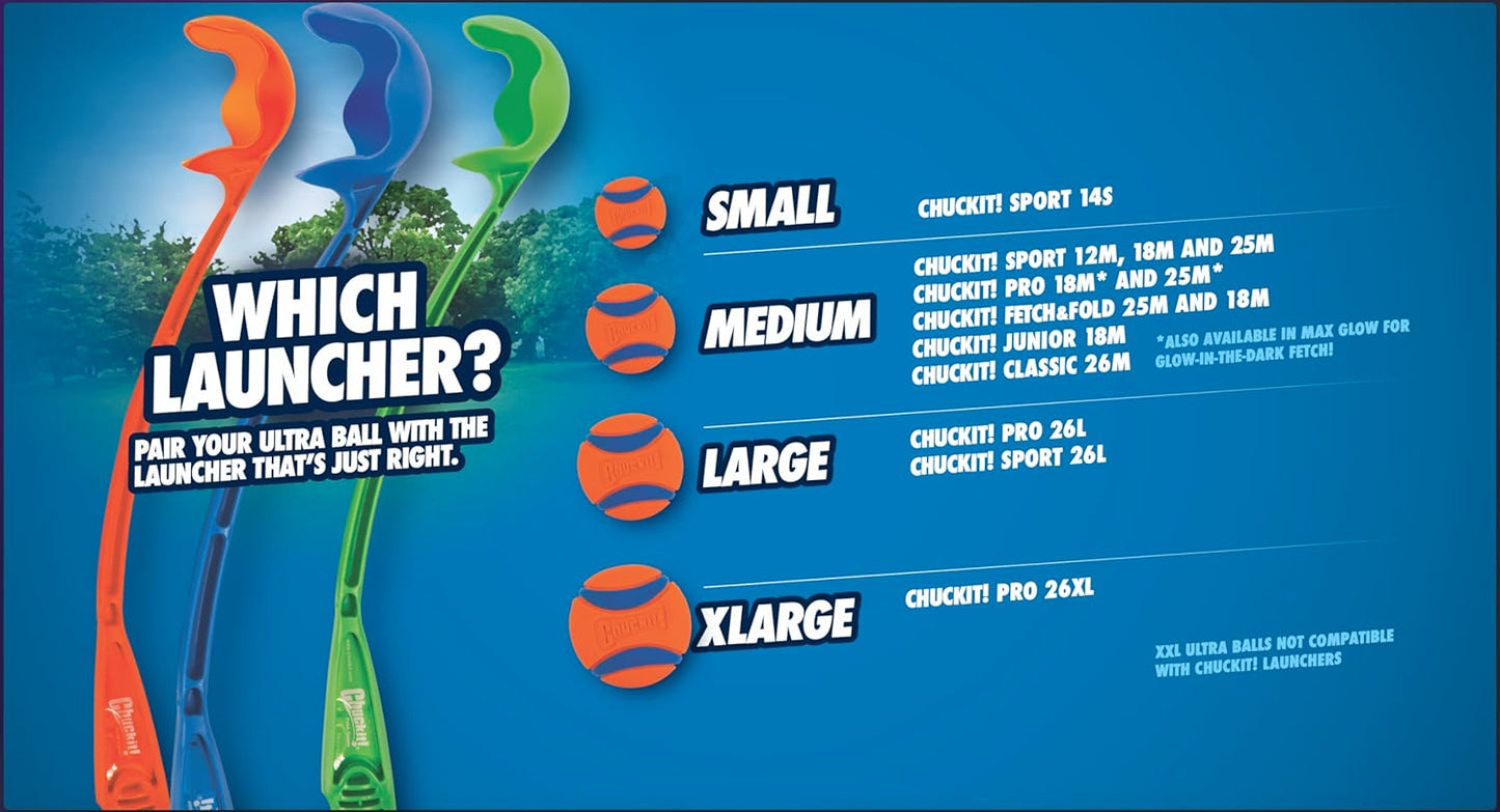 Chuckit! Sport Ball Launcher – Medium 18 (46cm) | Dog Fetch Toy with Ball