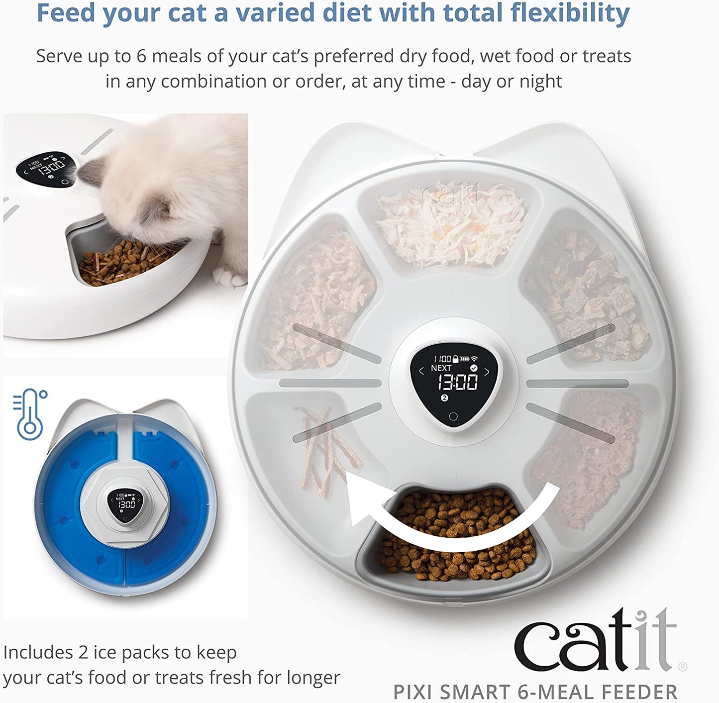 Catit Pixi Smart 6-Meal Feeder