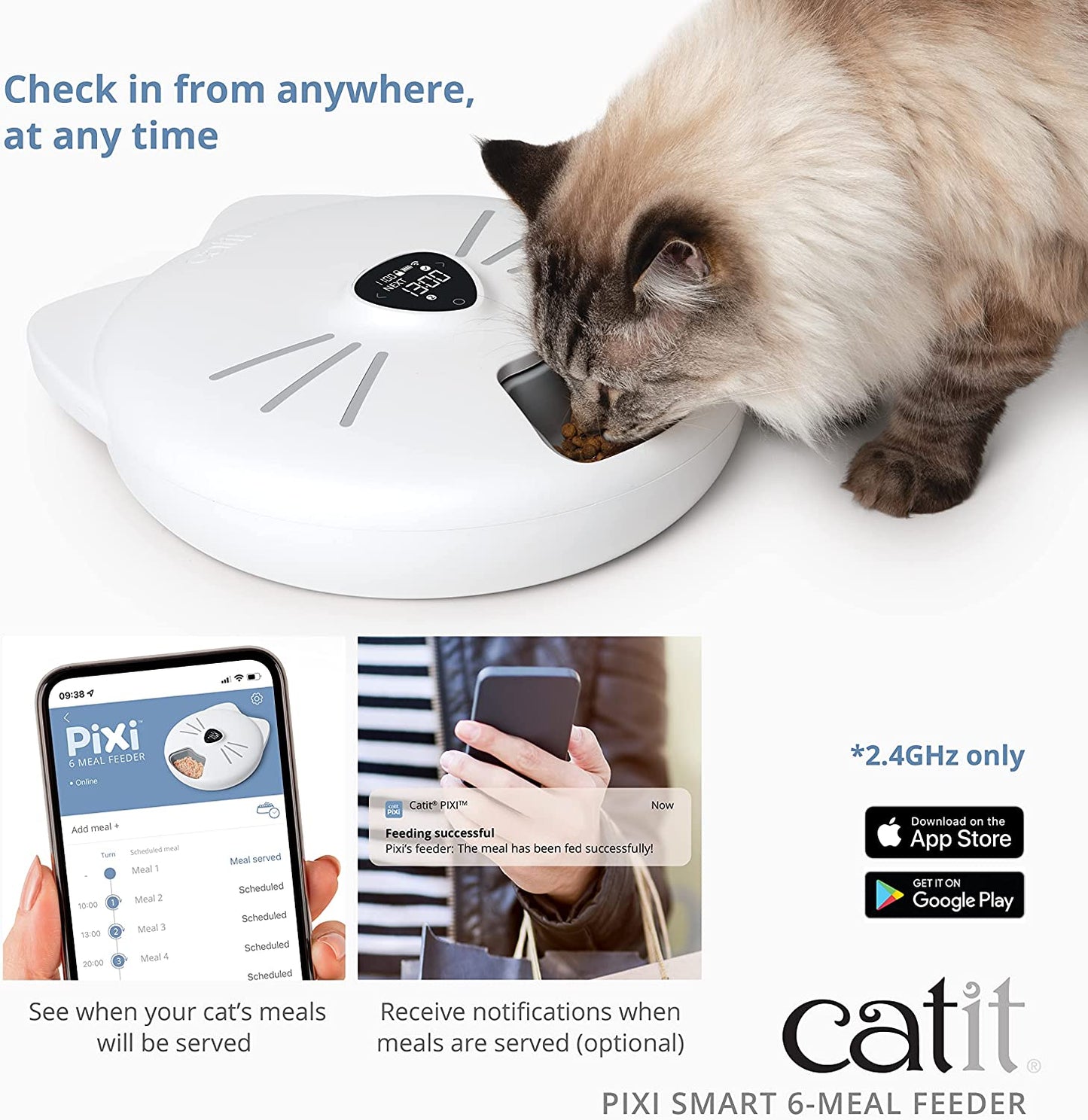 Catit Pixi Smart 6-Meal Feeder