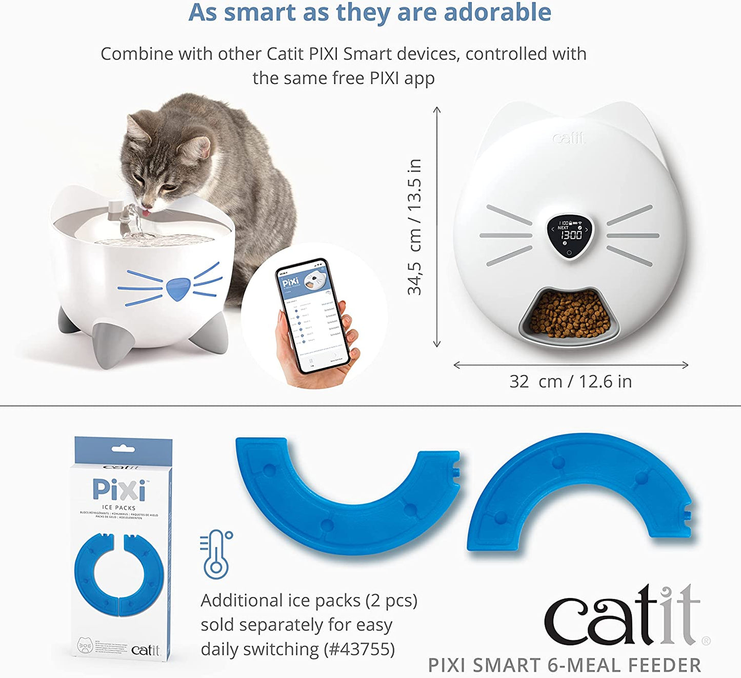 Catit Pixi Smart 6-Meal Feeder