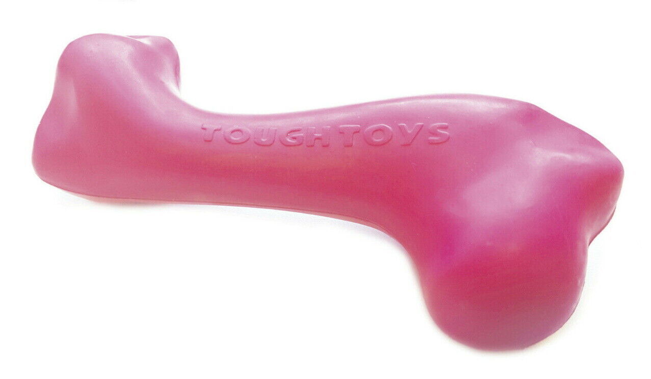 Tough Toys Solid Rubber Bone 6" Assorted Colours