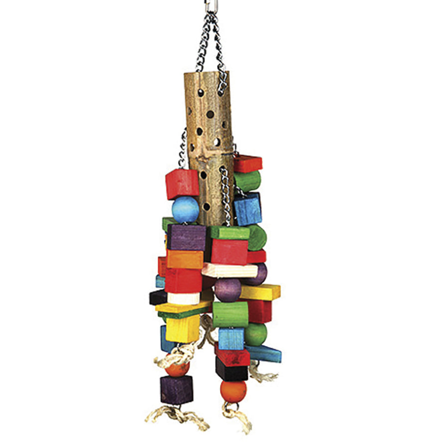 The Bird House Bamboo Puzzle Super Size Parrot Toy