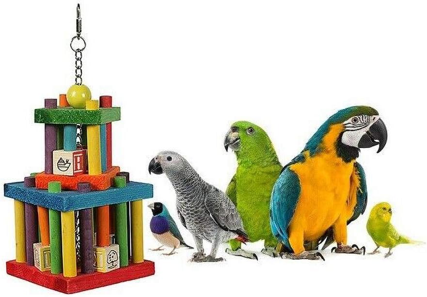 The Bird House Building Block Maze Parrot Toy