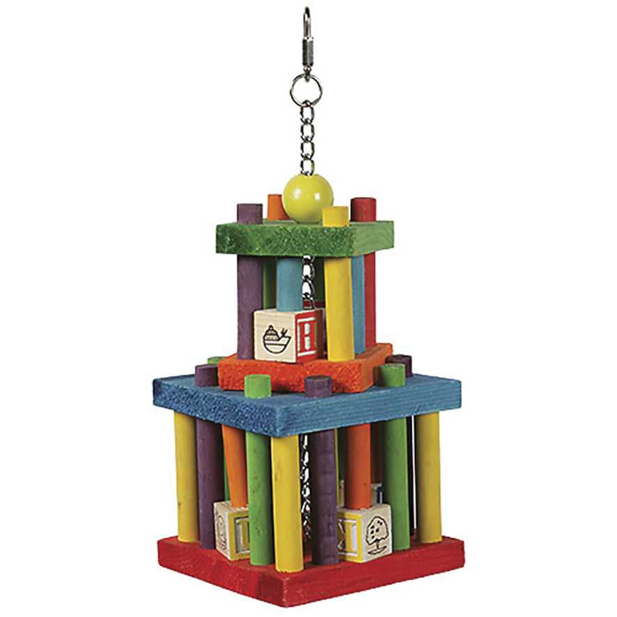 The Bird House Building Block Maze Parrot Toy