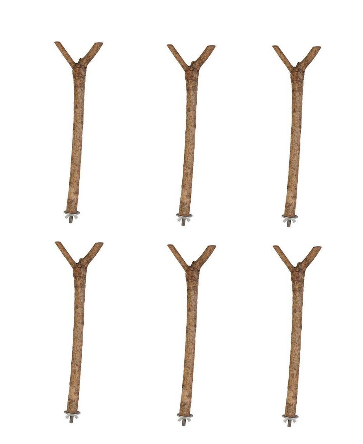 The Bird House Natural Wooden Bird Cage Branch Perch Large