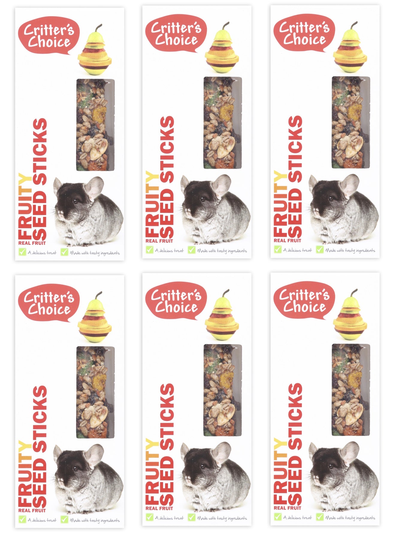 Critter's Choice Chinchilla Seed Sticks Fruity 2 Sticks 100g