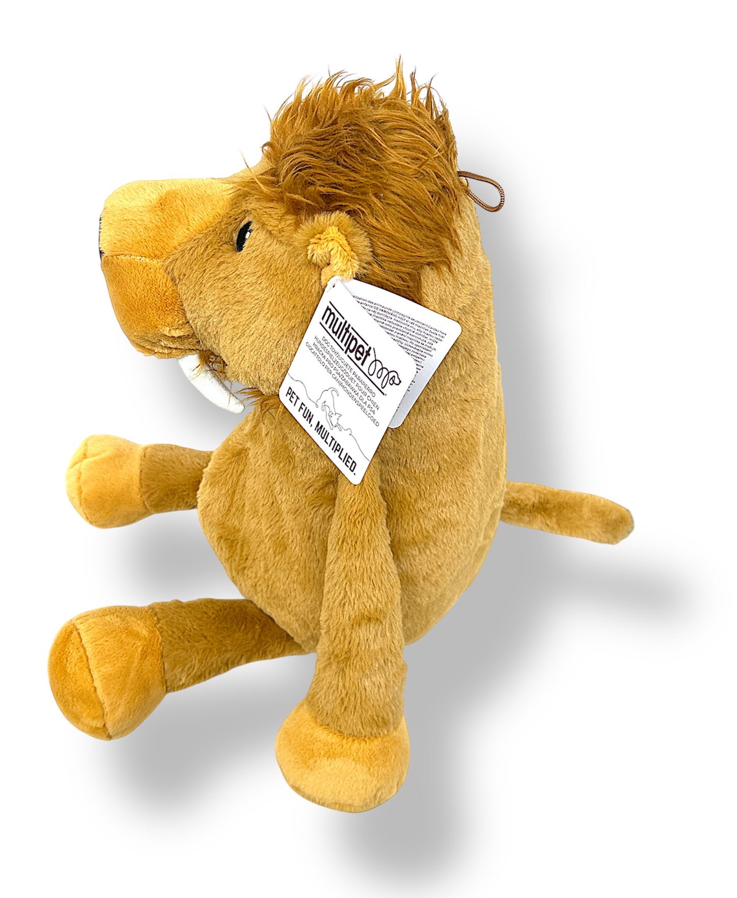 Multipet Sabertooth Tiger Large 14" Plush Squeaky Toy