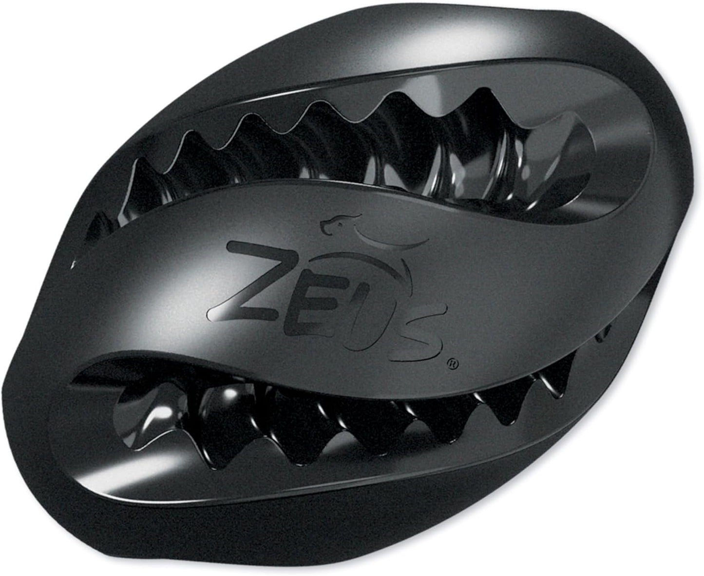 Zeus Chew Chasers Treat Rugby Ball Black 12.5cm