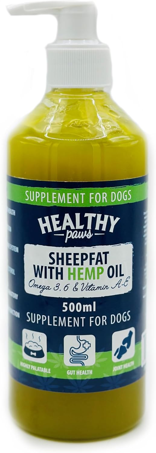Healthy Paws Sheepfat With Hemp Oil 500ml