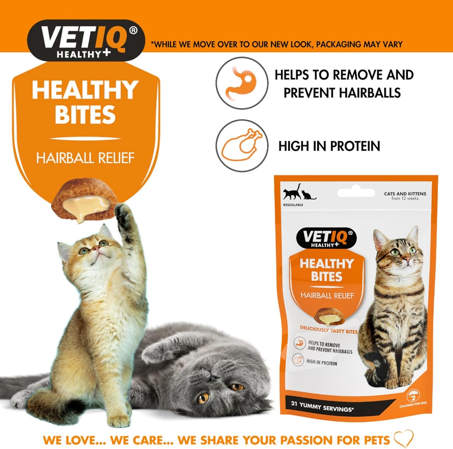 VetIQ Healthy Bites Hairball Remedy 65g