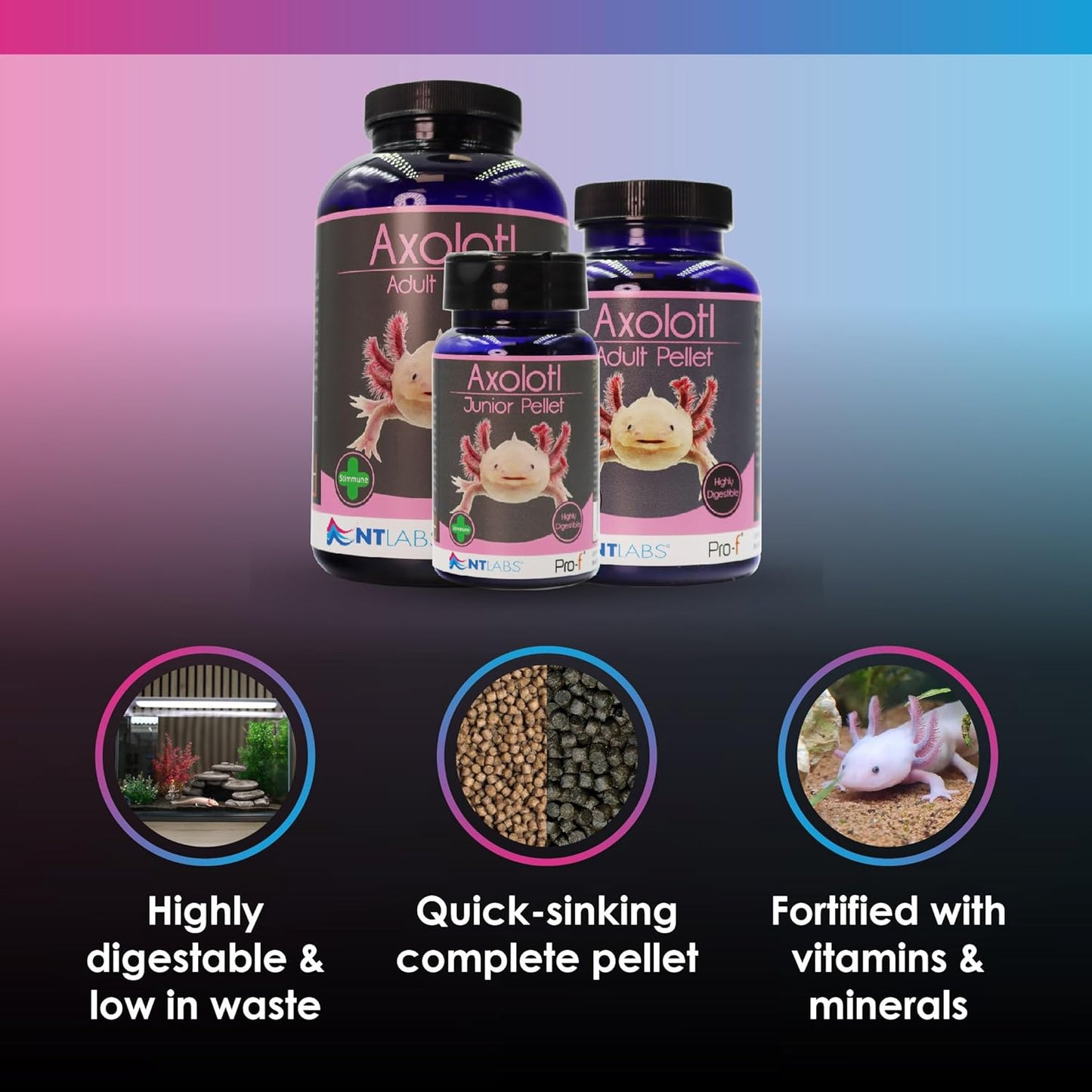 NT Labs Pro F Axolotl Junior Pellet 165g